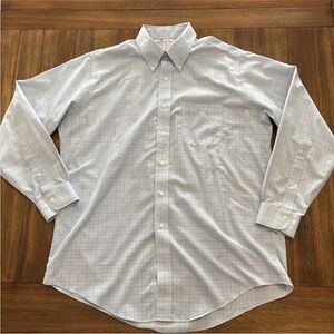 Brooks Brothers Men’s Long-sleeved Multicolor Button-down Plaid Cotton Shirt